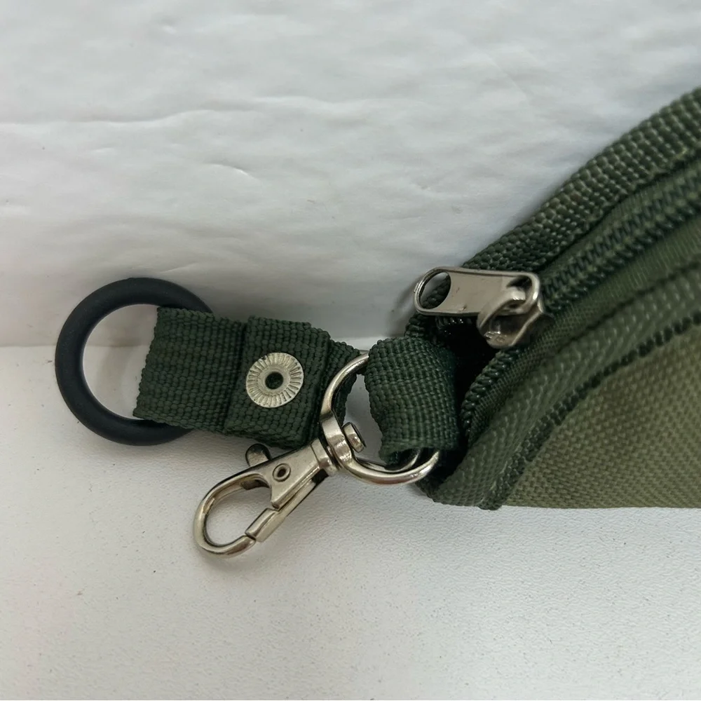 Collapsible Portable Fabric Travel Dog Pet Food Water Bowl Green Orange Outdoors